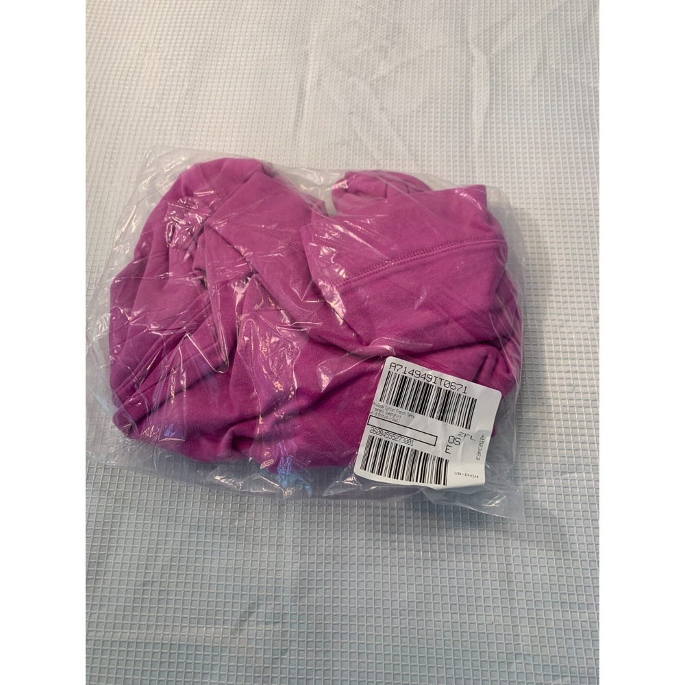 (L-303) AnyBody French Terry Crewneck Sweatshirt Wild Orchid XS Pink NWT QVC - Picture 10 of 10